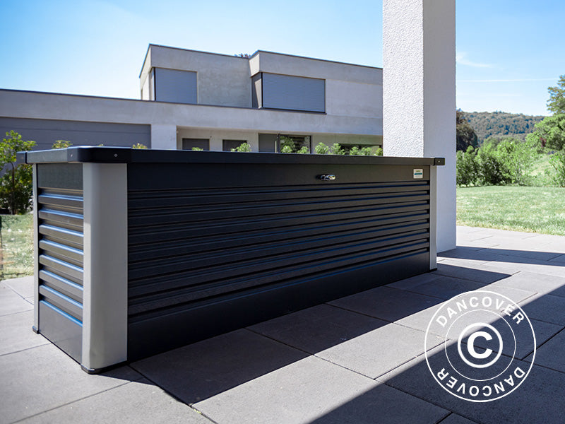 Garden storage box, Protect-a-Box, Trimetals, 0.785x1.875x0.725 m, 1.47 m², Anthracite