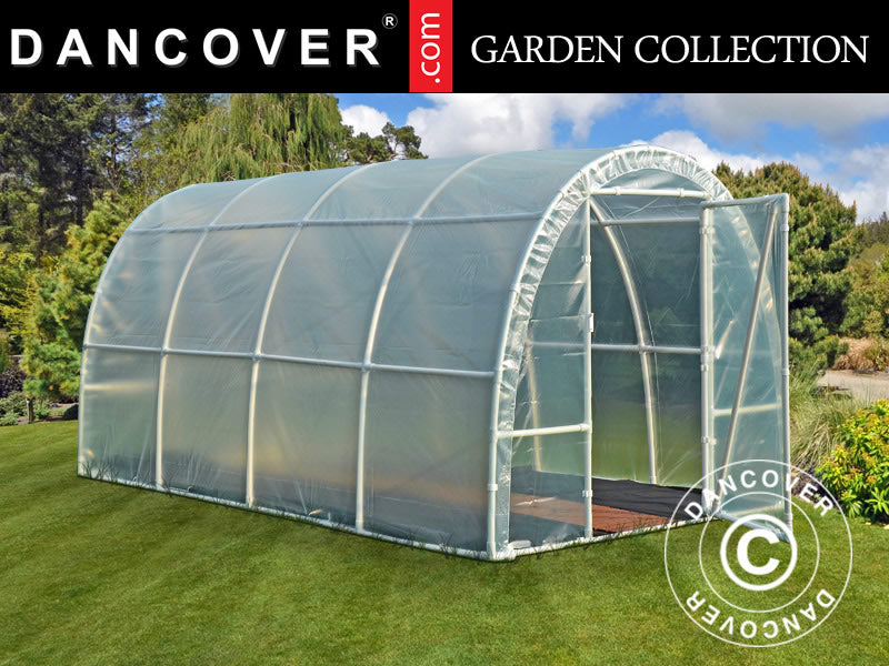Polytunnel Greenhouse 130, 2.2x4x1.9 m, 8.8 m², Transparent