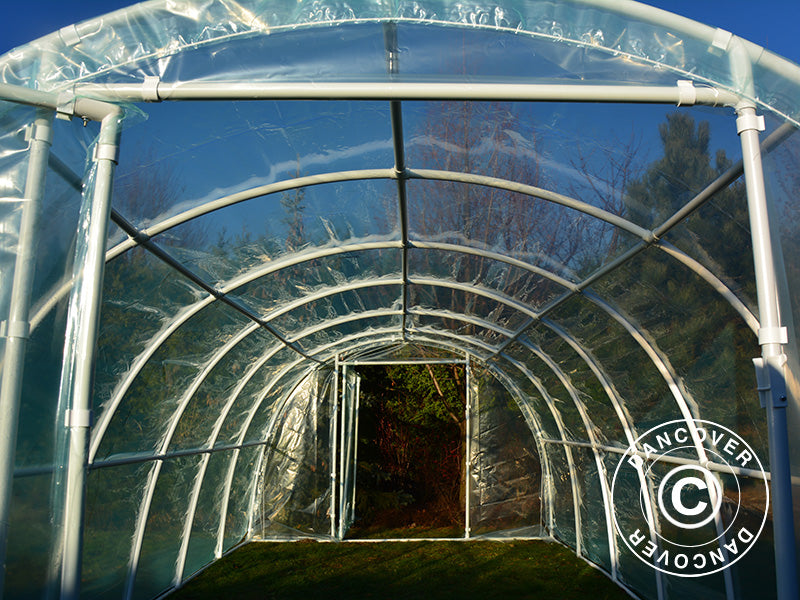 Polytunnel Greenhouse 130, 3x6x2.1 m, 18 m², Transparent