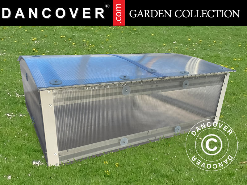 Mini Greenhouse cold frame 0.93 m², 0.93x1x0.38 m, Silver