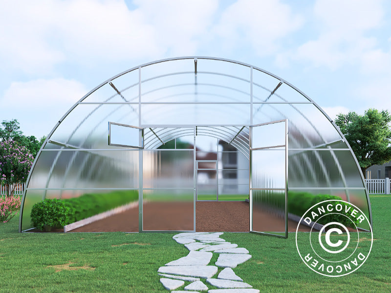 Greenhouse polycarbonate, Strong NOVA 72 m², 6x12 m, Silver