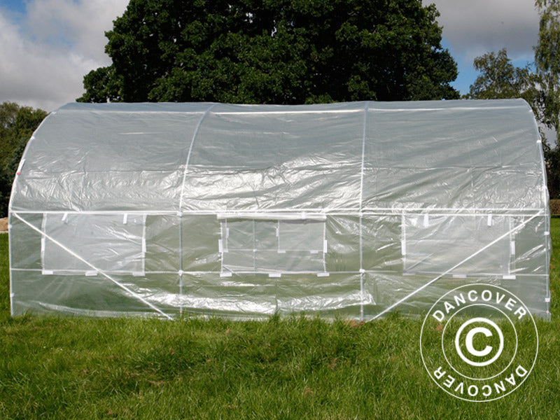 Polytunnel Greenhouse 3x4.5x2 m, 13.5m², Transparent
