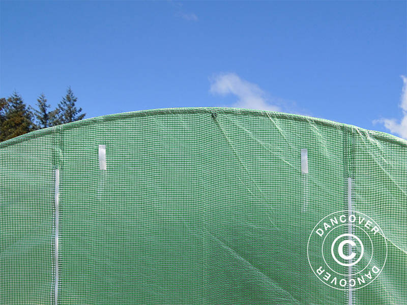 Polytunnel Greenhouse 4x6.6x2 m, 26.4 m², Green