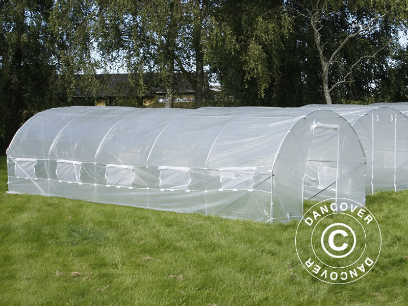 Polytunnel Greenhouse 4x6.6x2 m, 26.4 m², Transparent