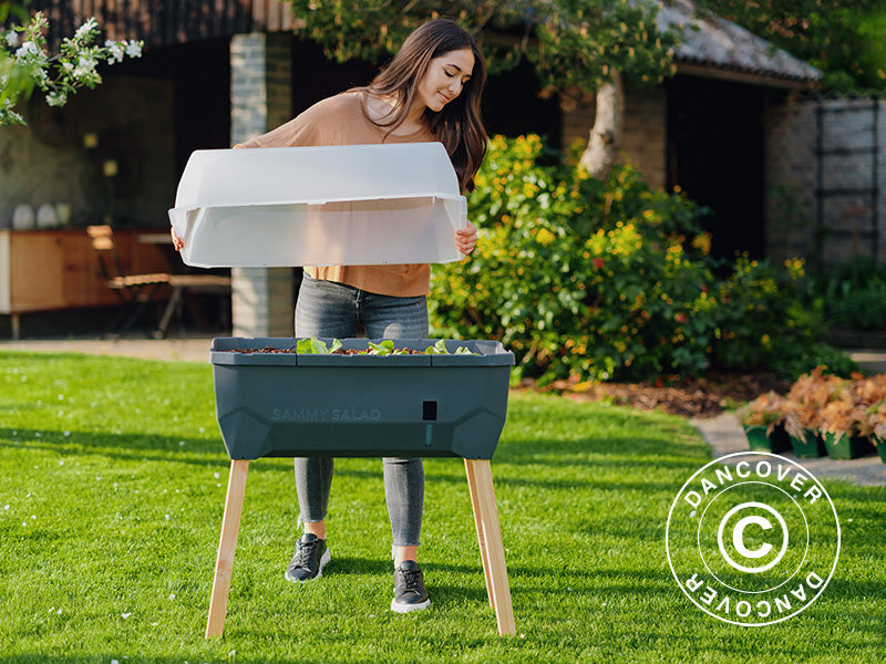 Raised bed, SAMMY SALAD, w/cover and water tank, Anthracite