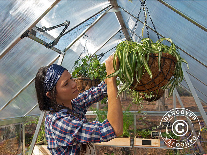 Greenhouse polycarbonate Balance 11.8 m², Palram/Canopia, 2.44x4.87x2.29 m, Silver