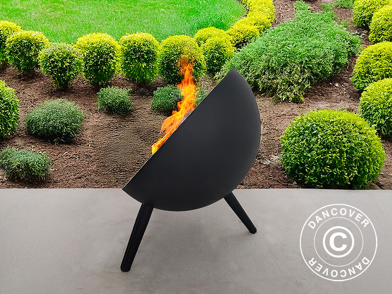 Fire Bowl Half Sphere, Ø60x65 cm, Black