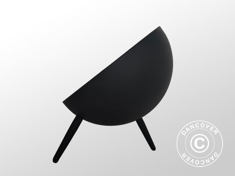 Fire Bowl Half Sphere, Ø60x65 cm, Black