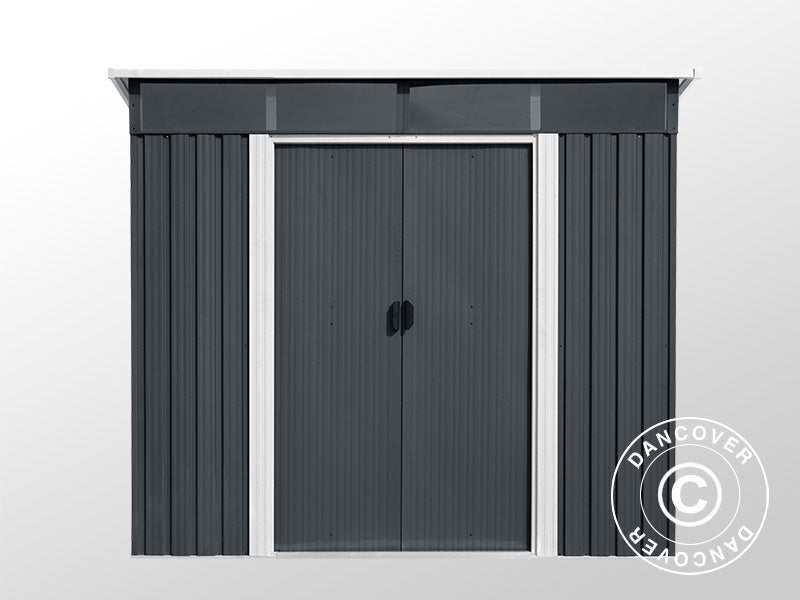 Garden shed w/Skylight, 2.38x1.93x2.03 m, 4.59 m², Anthracite/White
