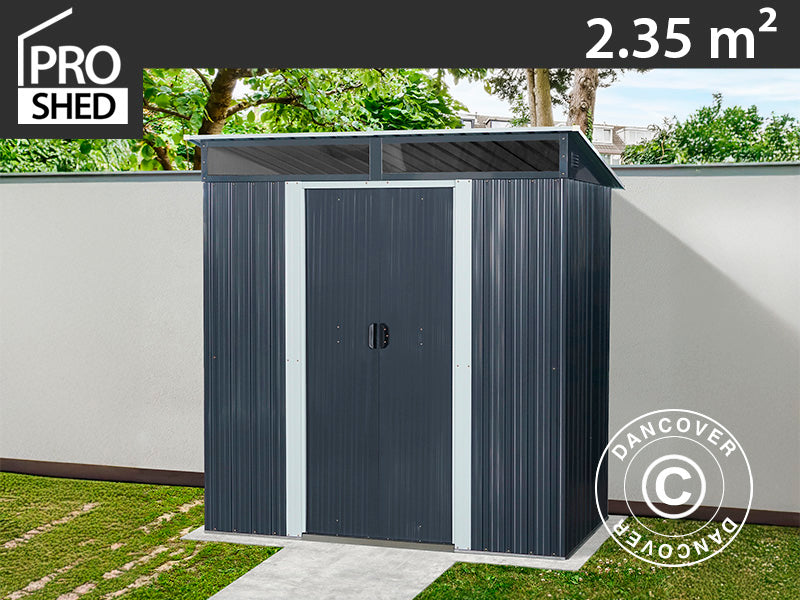 Garden Shed with Skylight 1.95x1.21x1.96 m, 2.35 m², ProShed®, Anthracite/White