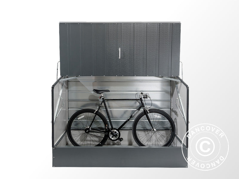 Bike storage, Bicycle Storage Box, Trimetals, 1.96x0.89x1.33 m, 1.74 m², Anthracite