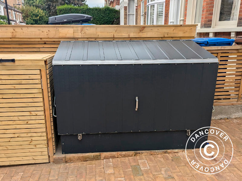 Bike storage, Protect-a-Cycle, Trimetals, 1.96x0.89x1.33 m, 1.74 m², Anthracite