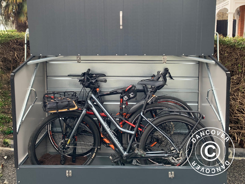 Bike storage, Protect-a-Cycle, Trimetals, 1.96x0.89x1.33 m, 1.74 m², Anthracite
