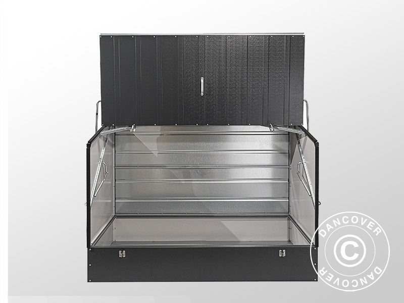 Bike storage, Protect-a-Cycle, Trimetals, 1.96x0.89x1.33 m, 1.74 m², Anthracite