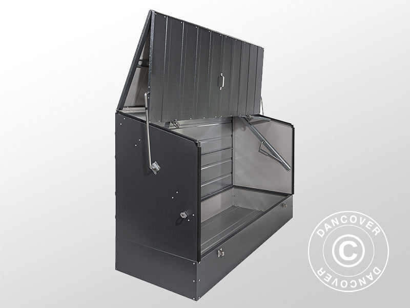 Bike storage, Protect-a-Cycle, Trimetals, 1.96x0.89x1.33 m, 1.74 m², Anthracite