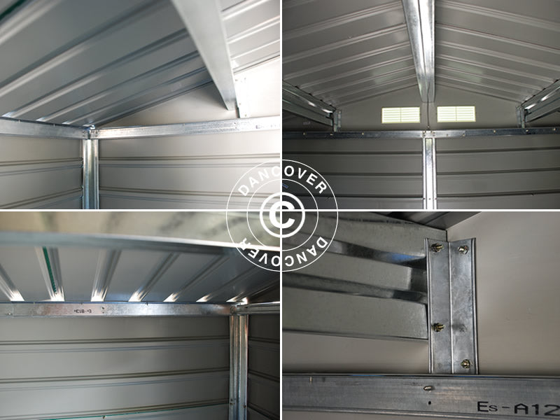 Garden shed 2.13x1.91x1.90 m, 4.07 m², ProShed®, Aluminium Grey