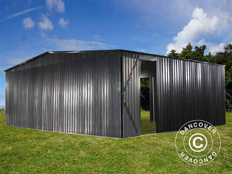 Metal garage double 6.37x5.13x2.41 m, 31.74 m², ProShed®, Anthracite