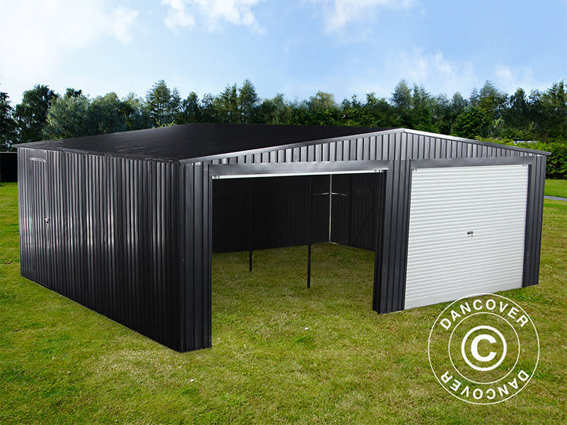 Metal garage double 6.37x5.13x2.41 m, 31.74 m², ProShed®, Anthracite