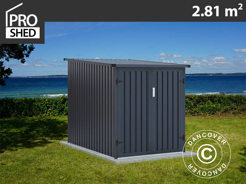 Bike shed 1.42x1.98x1.57 m ProShed®, 2.81 m², Anthracite
