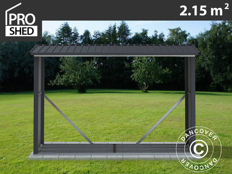 Wood Storage 2.42x0.89x1.56 m, 2.15 m², ProShed®, Anthracite