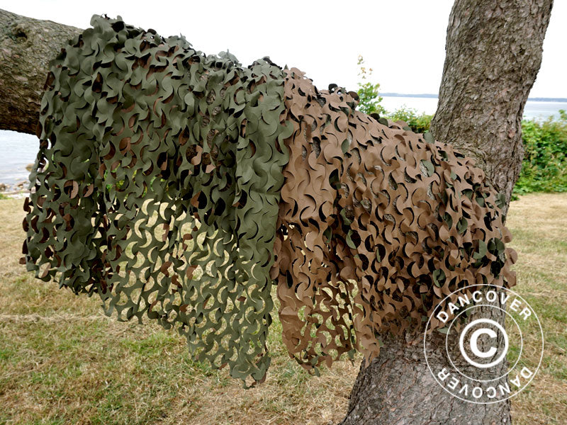 Camouflage net Woodland BASIC LIGHT, 1.4x3 m