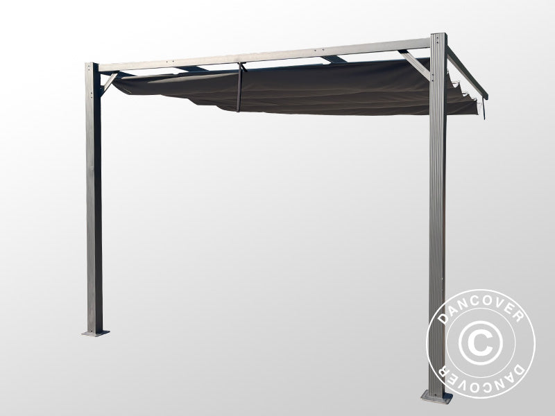 Extension for pergola gazebo Santa Cruz, 3x3 m, Dark grey