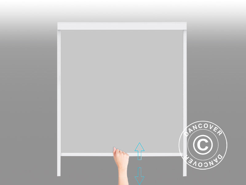 Bioclimatic pergola gazebo San Pablo Alu+, 3x5.8 m w/6 sidewall screens, White