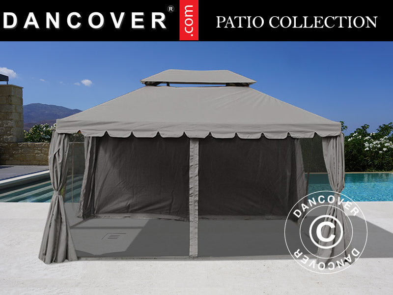 Gazebo Osiris 3x4 m, Grey