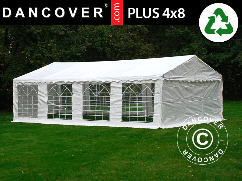 Marquee PLUS 4x8 m PE 700, White