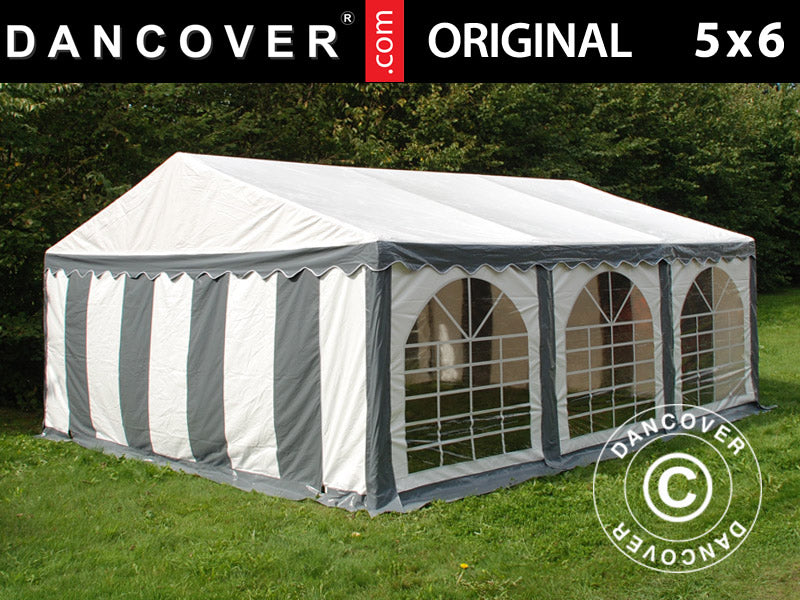 Marquee Original 5x6 m PVC 900, Grey/White