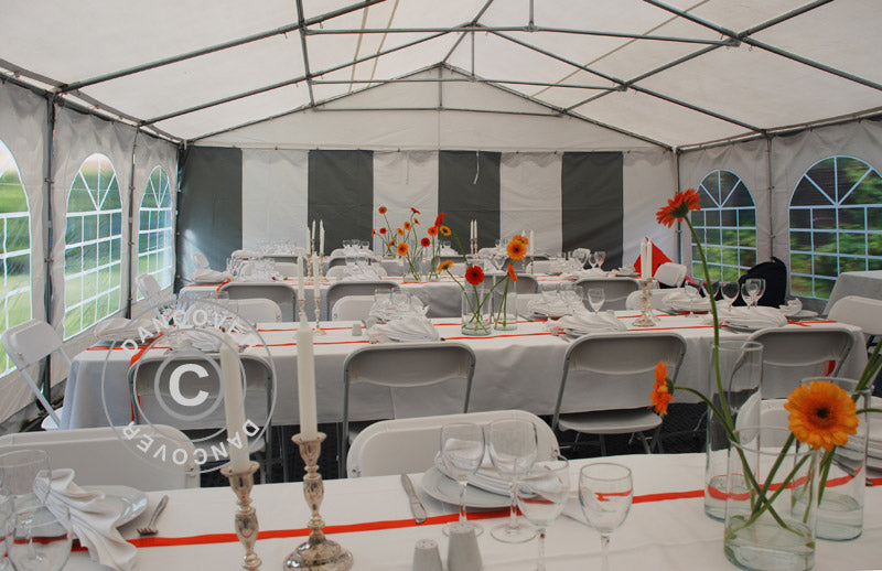 Marquee Exclusive 6x12 m PVC 900, Grey/White