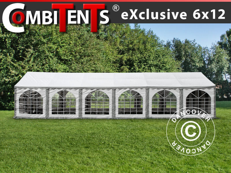 Marquee, Exclusive CombiTents® 900 6x12 m, 4-in-1, Grey/White