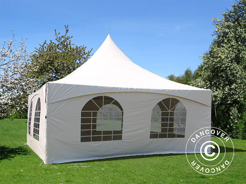 Pagoda Marquee PartyZone 5x5 m, PVC, White