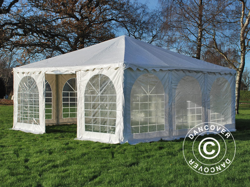 Pagoda Marquee Exclusive 7x7 m PVC, White
