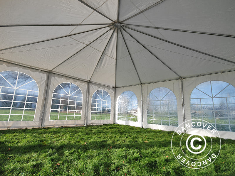 Pagoda Marquee Exclusive 7x7 m PVC, White