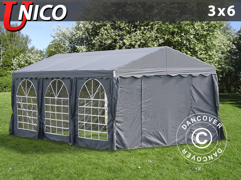 Marquee UNICO 3x6 m, Dark Grey