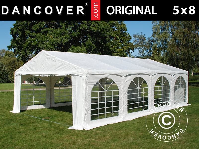 Marquee Original 5x8 m PVC 900, "Arched", White