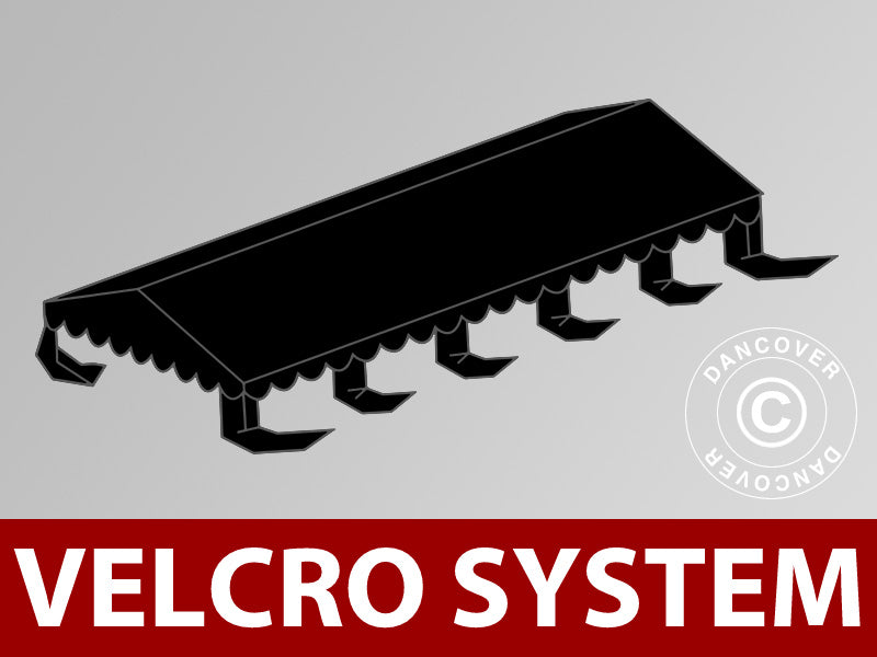 Roof cover for Marquee UNICO, PVC/Polyester, 5x10 m, Black