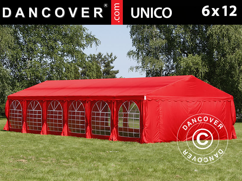 Marquee UNICO 6x12 m, Red