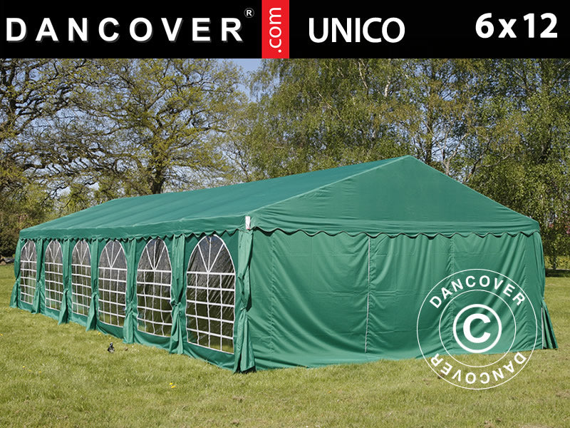 Marquee UNICO 6x12 m, Dark Green