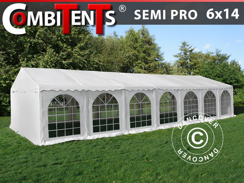 Marquee, SEMI PRO Plus CombiTents® 900 6x14 m, 5-in-1, White