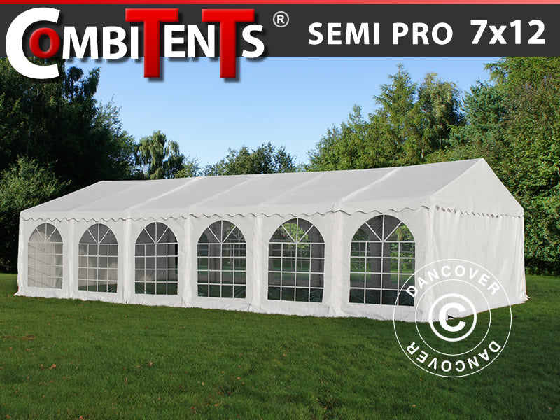 Marquee, SEMI PRO Plus CombiTents® 900 7x12 m, 4-in-1, White