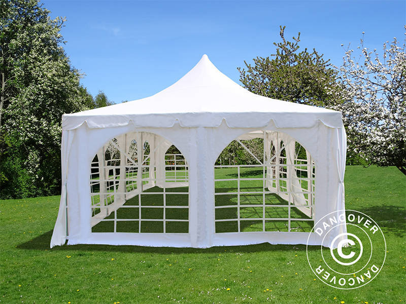 Marquee Pagoda 4x8 m, White