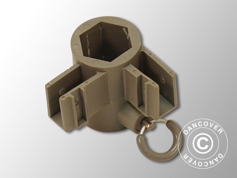 Fitting for corner leg, Grey