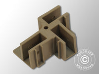 3-way connector for scissor bar, Grey