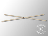 Complete scissor bar, 1.5 m, Grey