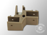 3-way connector for scissor bar, Grey