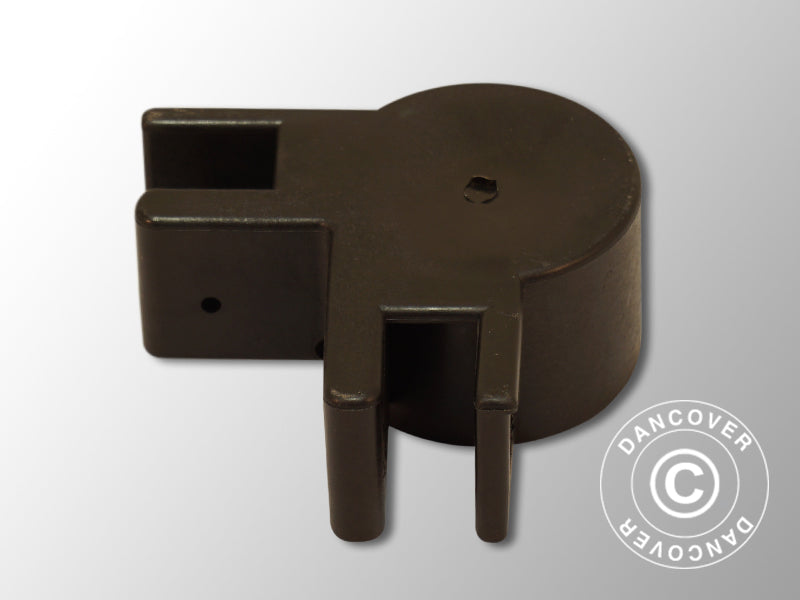 Top fitting for corner leg, Black