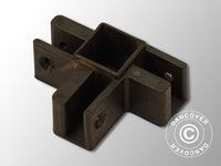 3-way connector for scissor bar, Black