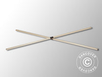 Complete scissor bar, 2 m, Black fitting